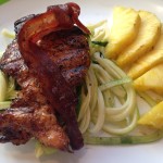 Grilled Chicken with Spaghtti Zucchini